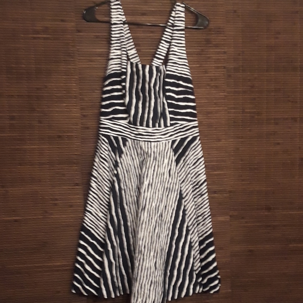 Eva Mendes NY & Co Courtney Striped Circle Dress